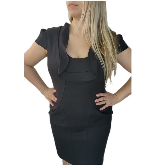 Andy The Anh Womens Mini Dress Bodycon Dress Black Size 10 Black Widow Classic - Picture 5 of 11